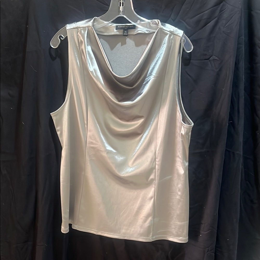 Silver Sleeveless Women's Top